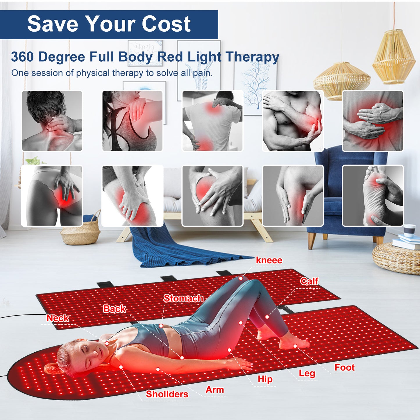 Red Light Infrared Therapy Full Body Pad
